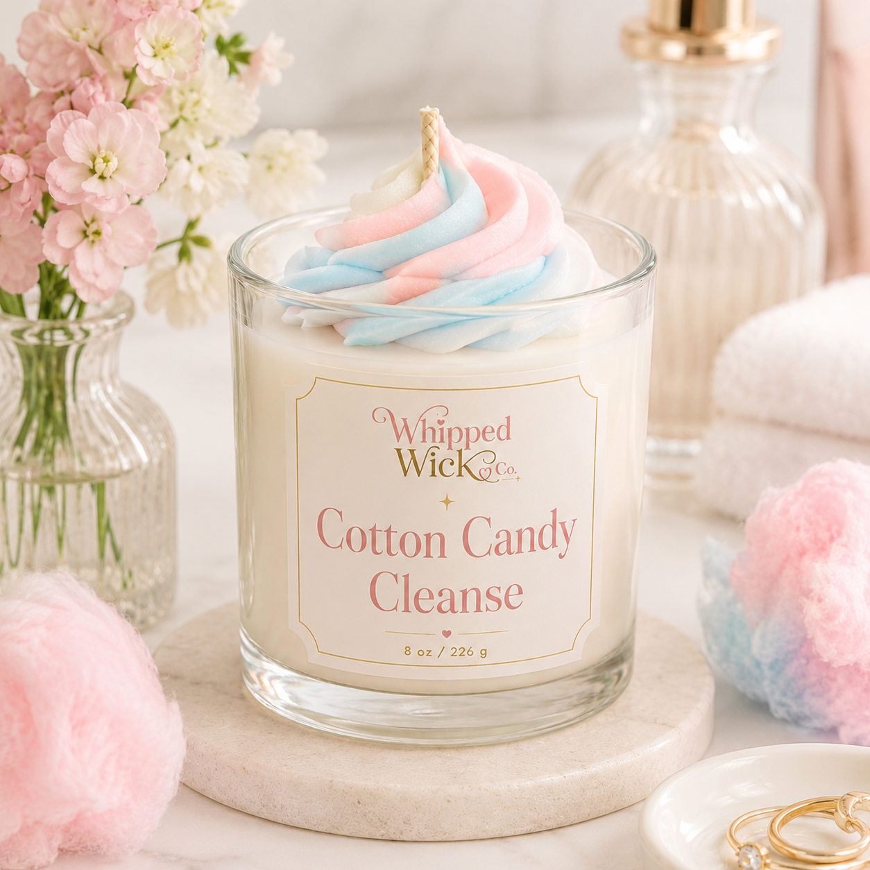Cotton Candy Cleanse Whipped Candle