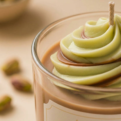 Dubai Chocolate Pistachio Crunch Candle | Viral Dessert Drop