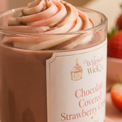 Chocolate Covered Strawberry Crème Candle | Dessert Candle