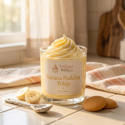 Banana Pudding Whip Candle | Banana Dessert Candle