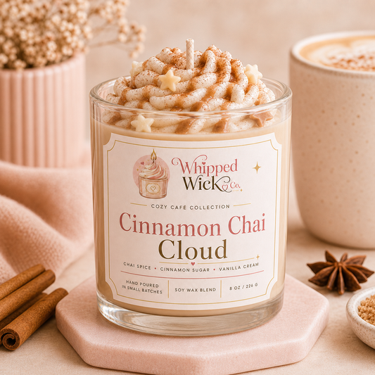 Cinnamon Chai Cloud Candle | Whipped Wick Co
