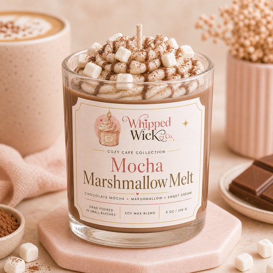 Mocha Marshmallow Melt Candle | Whipped Wick Co.