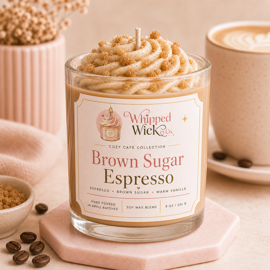Brown Sugar Espresso Candle | Whipped Wick Co.