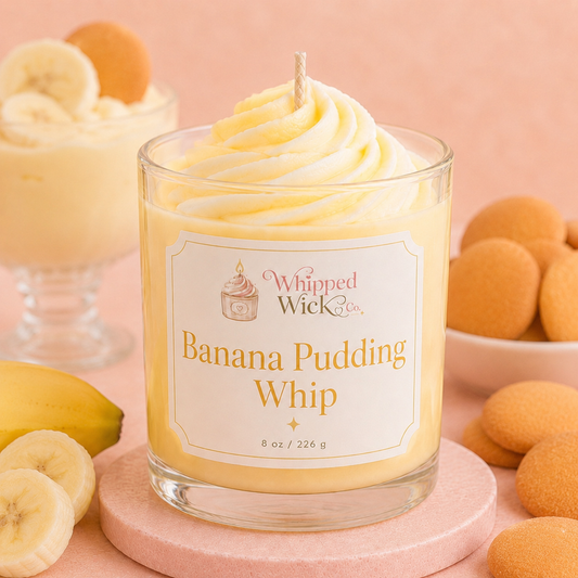 Banana Pudding Whip Candle | Banana Dessert Candle