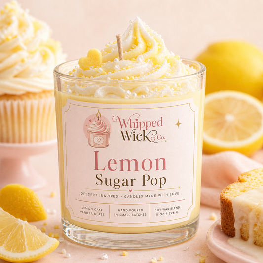 Lemon Sugar Candle | Whipped Wick Co.