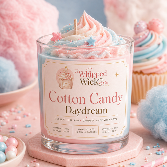 Cotton Candy Candle | Whipped Wick Co.