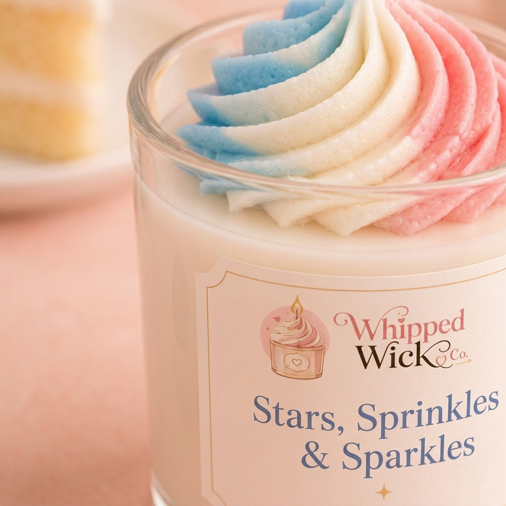 LIMITED EDITION Stars Sprinkles & Sparkles Candle | Vanilla Cake Summer Candle