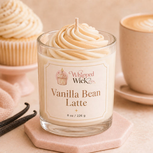 Vanilla Bean Latte Candle | Whipped Wick Co.