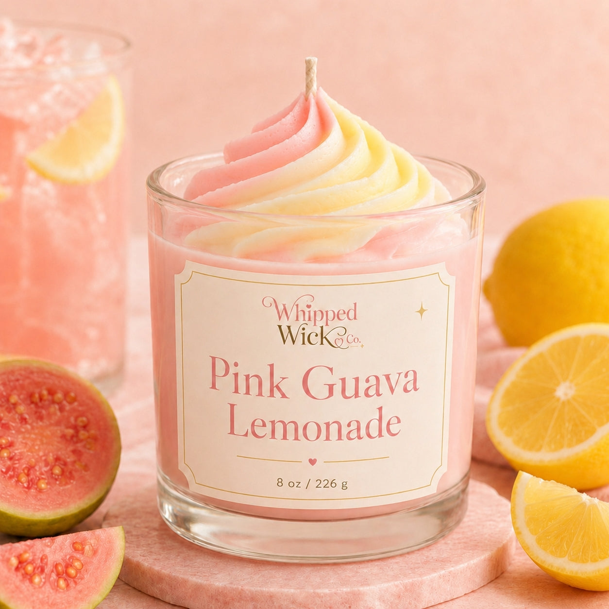 Pink Guava Lemonade Candle | Fruity Lemonade Candle