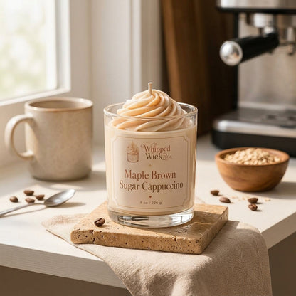 Maple Brown Sugar Cappuccino Candle | Cozy Café Candle