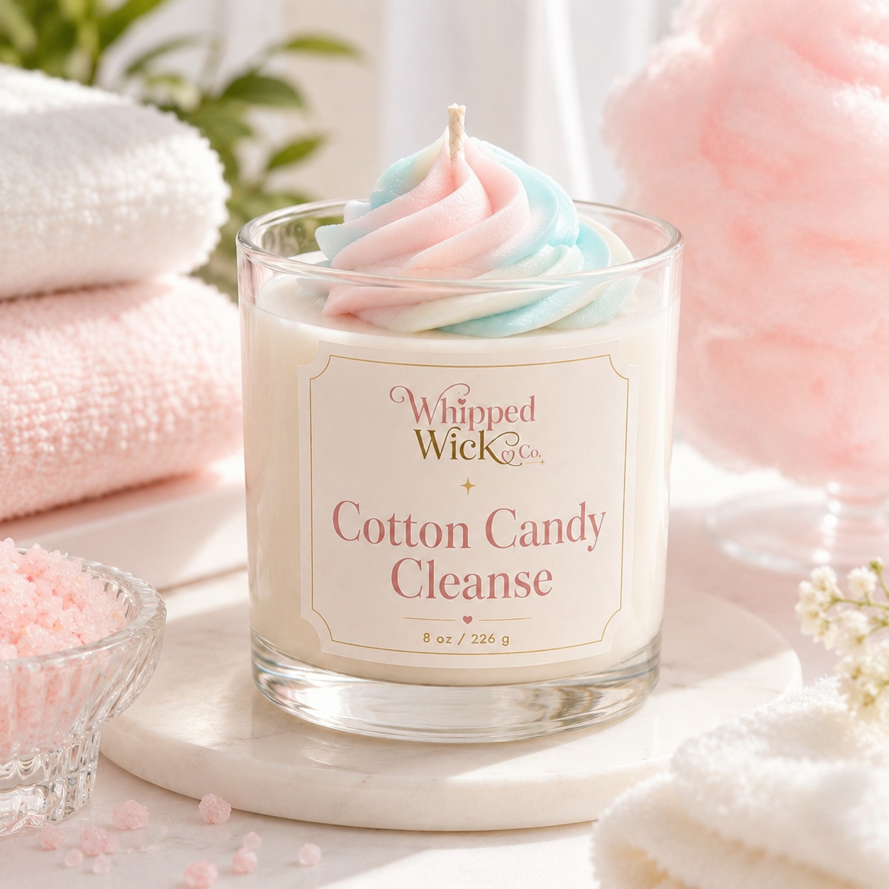 Cotton Candy Cleanse Whipped Candle