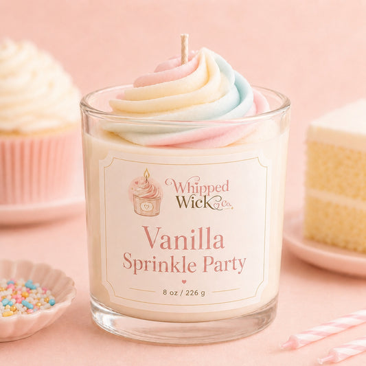 Vanilla Sprinkle Candle | Whipped Wick Co.