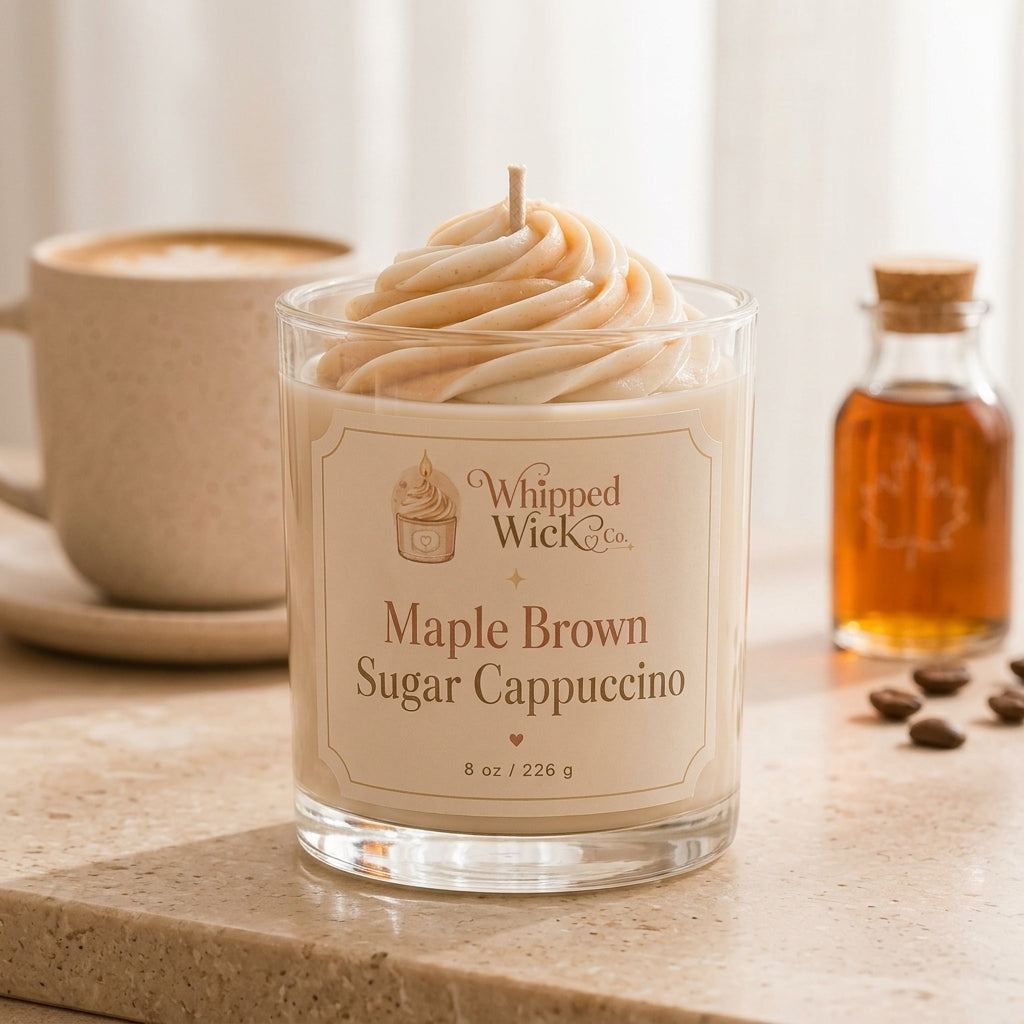 Maple Brown Sugar Cappuccino Candle | Cozy Café Candle
