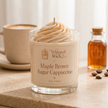 Maple Brown Sugar Cappuccino Candle | Cozy Café Candle