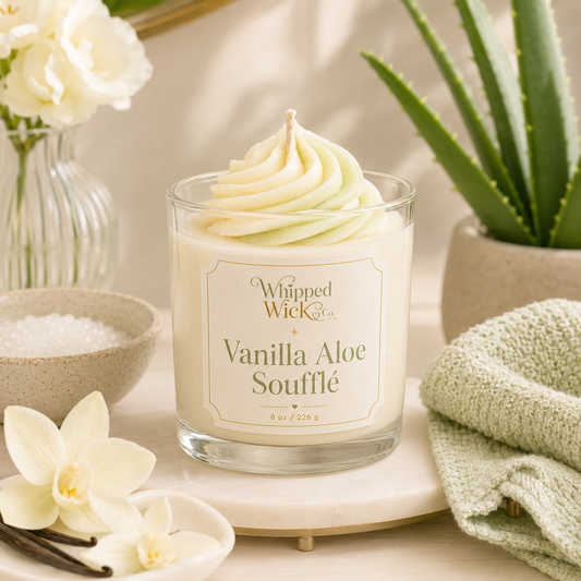 Vanilla Aloe Soufflé Whipped Candle