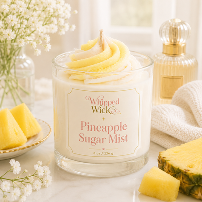 Pineapple Sugar Mist Whipped Candle