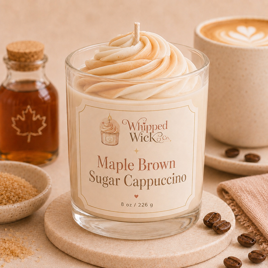 Maple Brown Sugar Cappuccino Candle | Cozy Café Candle