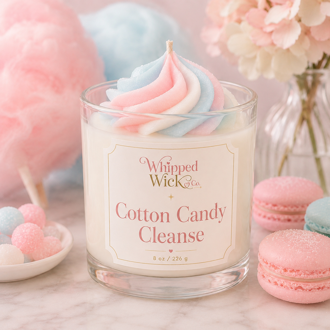 Cotton Candy Cleanse Whipped Candle
