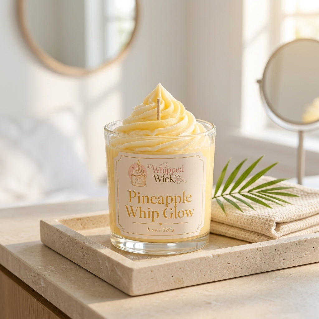 Pineapple Whip Glow Candle | Tropical Summer Candle