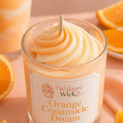 Orange Creamsicle Candle | Vanilla Orange Whipped Candle