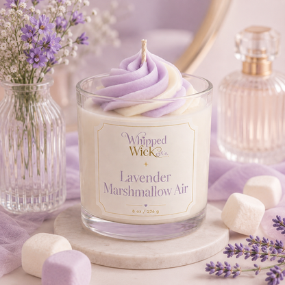 Lavender Marshmallow Air Whipped Candle