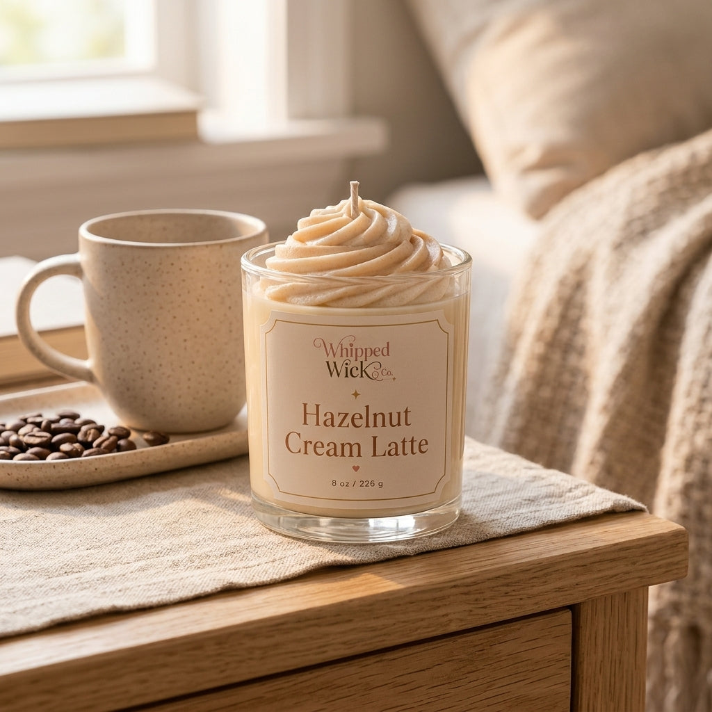 Hazelnut Cream Latte Candle | Cozy Coffee Candle