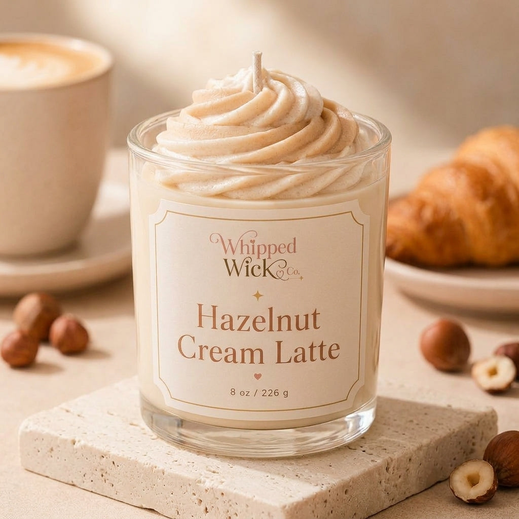 Hazelnut Cream Latte Candle | Cozy Coffee Candle