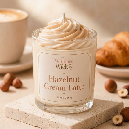 Hazelnut Cream Latte Candle | Cozy Coffee Candle