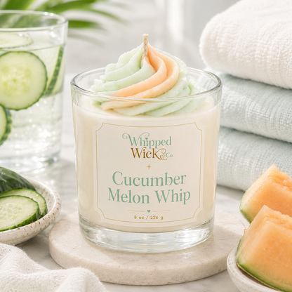 Cucumber Melon Whip Whipped Candle