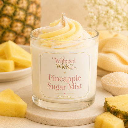 Pineapple Sugar Mist Whipped Candle