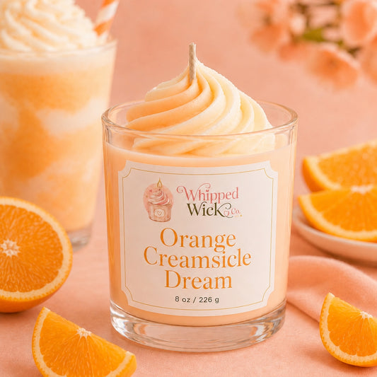 Orange Creamsicle Candle | Vanilla Orange Whipped Candle