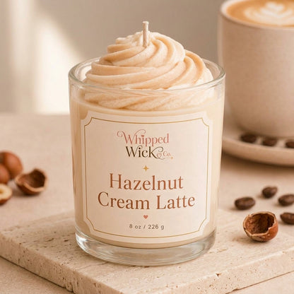 Hazelnut Cream Latte Candle | Cozy Coffee Candle