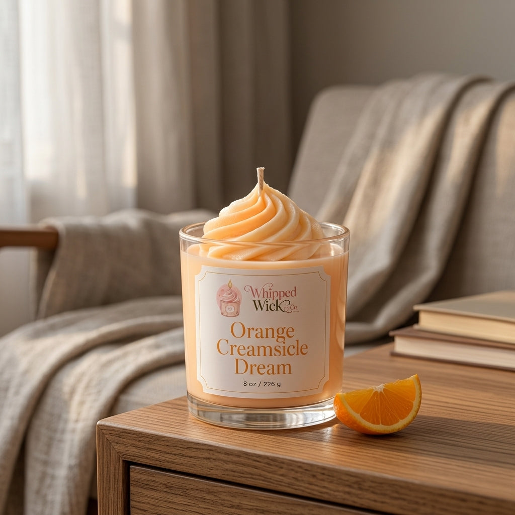 Orange Creamsicle Candle | Vanilla Orange Whipped Candle