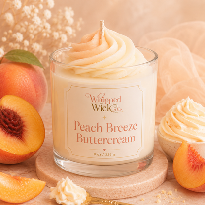 Peach Breeze Buttercream Whipped Candle