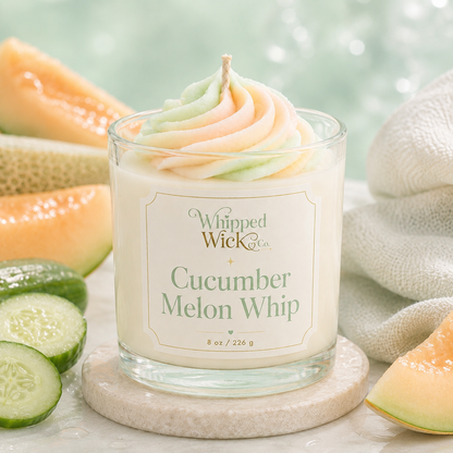 Cucumber Melon Whip Whipped Candle