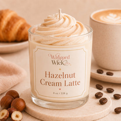 Hazelnut Cream Latte Candle | Cozy Coffee Candle