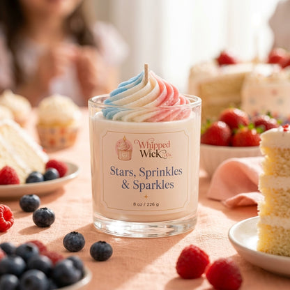 LIMITED EDITION Stars Sprinkles & Sparkles Candle | Vanilla Cake Summer Candle