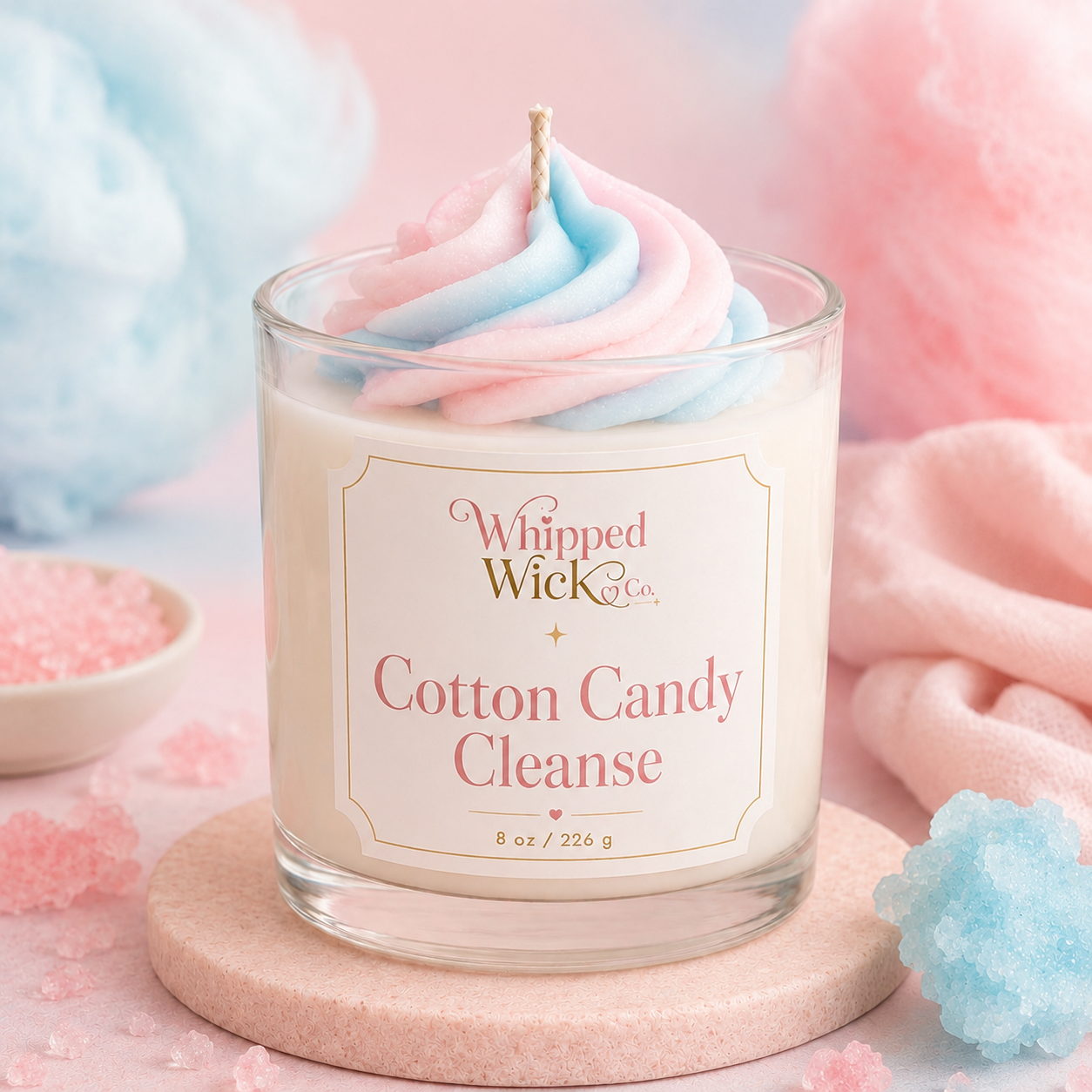 Cotton Candy Cleanse Whipped Candle