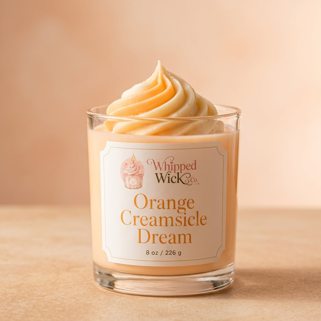 Orange Creamsicle Candle | Vanilla Orange Whipped Candle