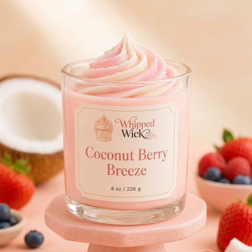 Coconut Berry Candle | Coconut Cream Summer Candle