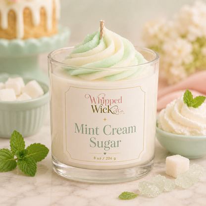 Mint Cream Sugar Whipped Candle