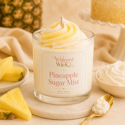 Pineapple Sugar Mist Whipped Candle