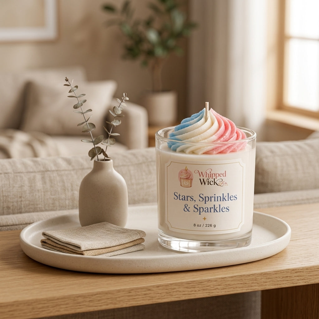 LIMITED EDITION Stars Sprinkles & Sparkles Candle | Vanilla Cake Summer Candle