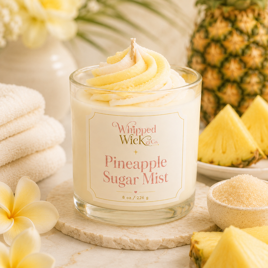 Pineapple Sugar Mist Whipped Candle