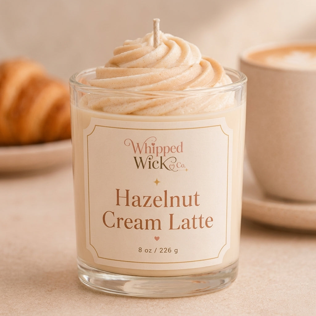 Hazelnut Cream Latte Candle | Cozy Coffee Candle