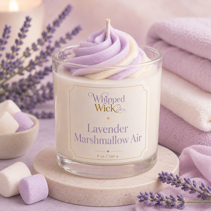Lavender Marshmallow Air Whipped Candle
