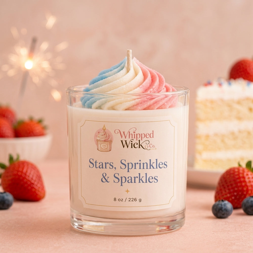 LIMITED EDITION Stars Sprinkles & Sparkles Candle | Vanilla Cake Summer Candle